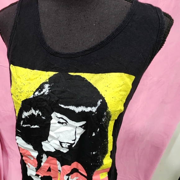 Bettie page graphic tank top size large pinup 50s retro - Picture 5 of 5